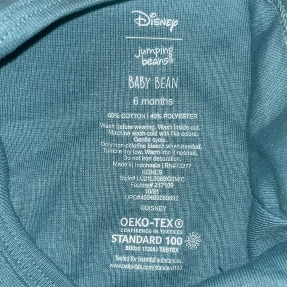 New Baby Jumping Beans Mickey Mouse Bodysuit by‎ Disney